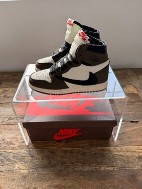 Nike Air Jordan "Travis Scott Mocha" Sneakers, Size 3.5